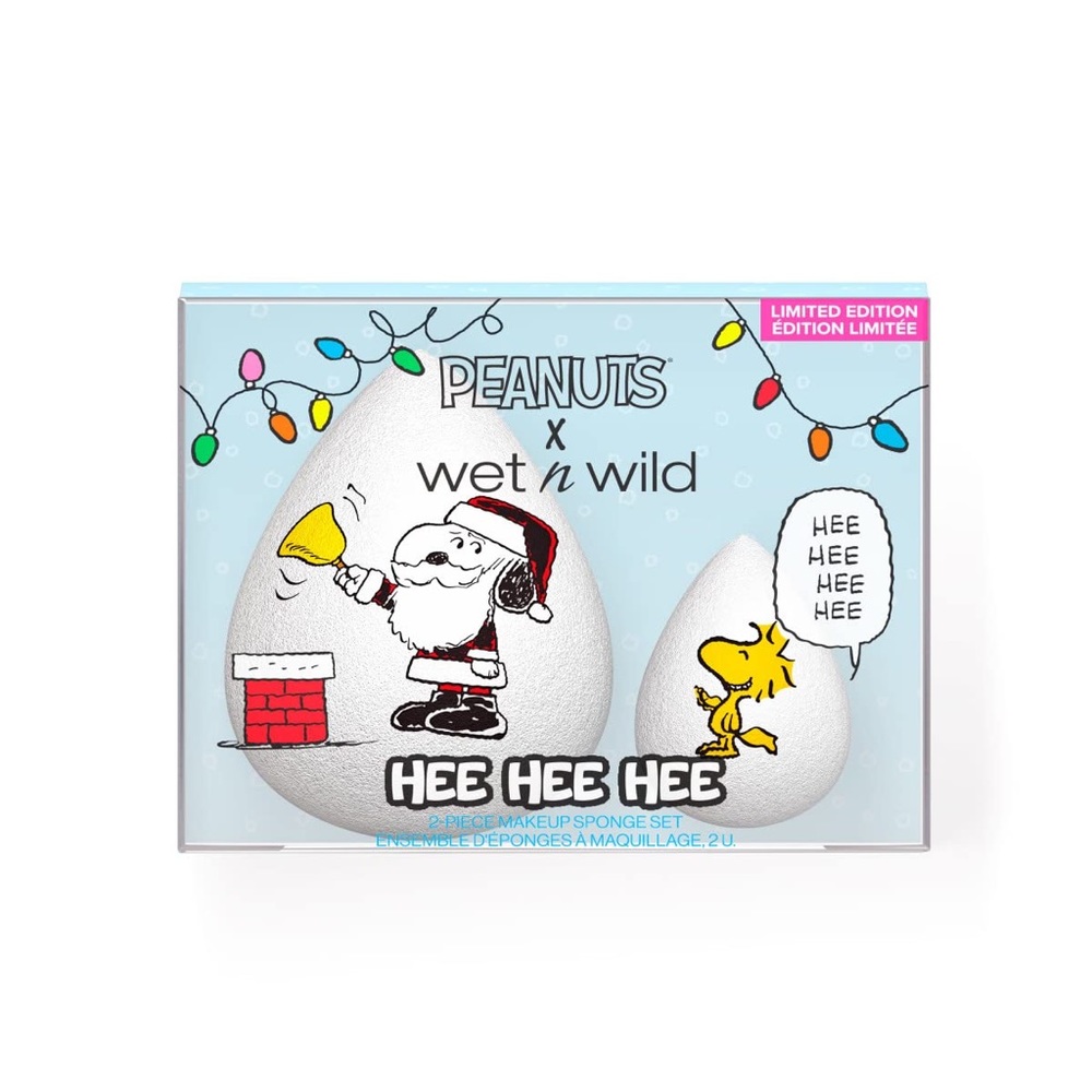 Peanuts Wet N Wild Peanut Collection Hee Hee Hee 2-Piece Makeup Sponge Set nwt
